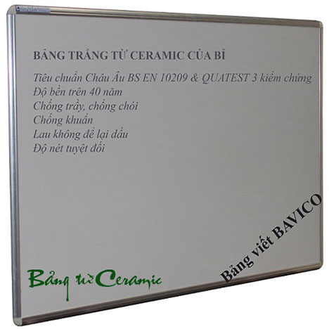 Bảng trắng viết bút lông từ Ceramic của Bỉ