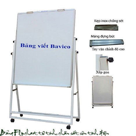 Korean Magnetic flipchart white board with electrical painting steel easel