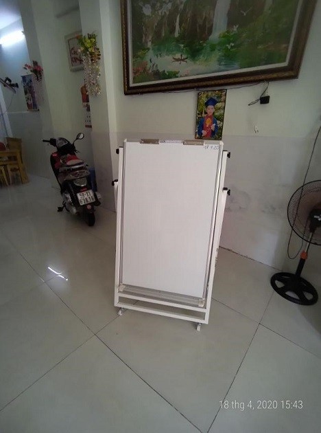 Korean Magnetic flipchart white board with electrical painting steel easel