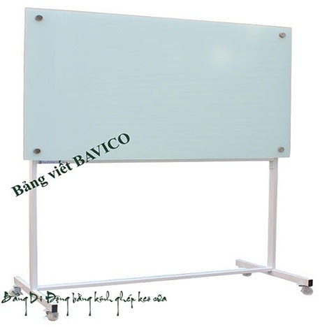Bảng viết bút lông có chân - Bảng kính di động 8ly38