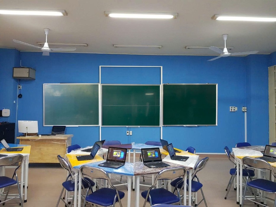 Bảng trượt đứng nguyên khối kết hợp TV / Bảng thông minh