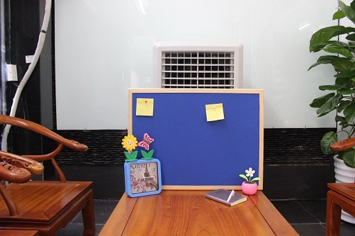 Bảng treo tường 2 mặt 1 mặt viết bút lông và 1 mặt ghim vải bố khung gỗ