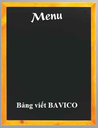 Bảng đen menu viết phấn